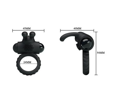 Pierścień erekcyjny zacisk na penisa z wibracjami