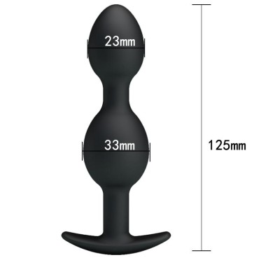 Obciążony wibrujący korek analny kulki sex 12cm Obciążony wibrujący korek analny kulki sex 12cm