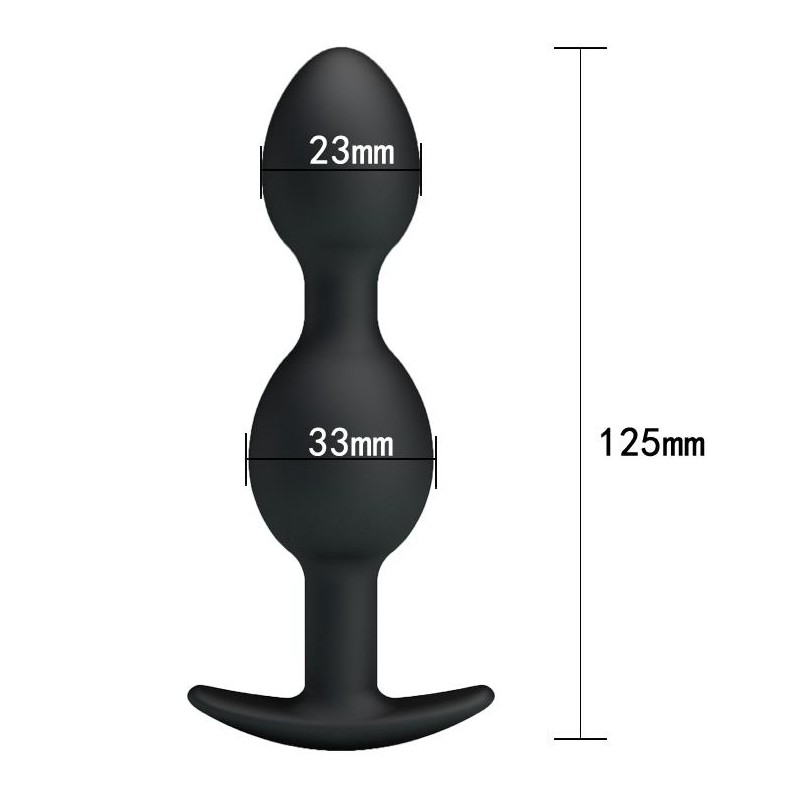 Obciążony wibrujący korek analny kulki sex 12cm Obciążony wibrujący korek analny kulki sex 12cm