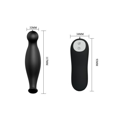 Korek analny męski do masażu prostaty 11cm 12tryb Korek analny męski do masażu prostaty 11cm 12tryb