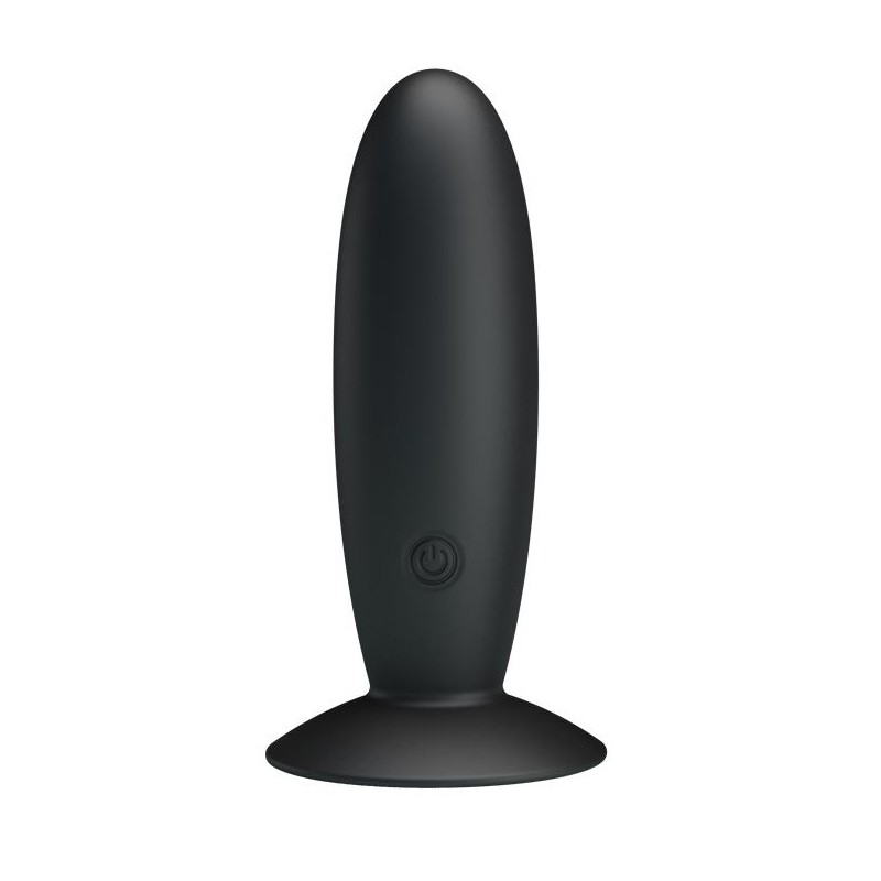 Mocny wibrujący korek analny ładowany silikon 11cm Mocny wibrujący korek analny ładowany silikon 11cm