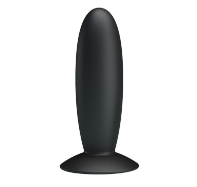 Mocny wibrujący korek analny ładowany silikon 11cm Mocny wibrujący korek analny ładowany silikon 11cm