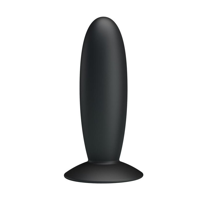 Mocny wibrujący korek analny ładowany silikon 11cm Mocny wibrujący korek analny ładowany silikon 11cm