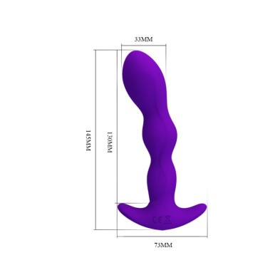 Korek analny plug silikonowy wibrujący 12tryb 14cm Korek analny plug silikonowy wibrujący 12tryb 14cm