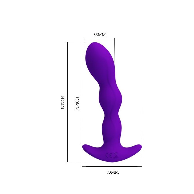 Korek analny plug silikonowy wibrujący 12tryb 14cm Korek analny plug silikonowy wibrujący 12tryb 14cm