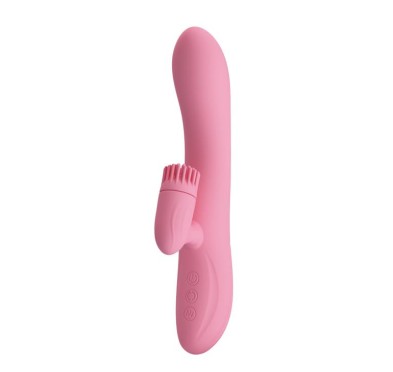 Wibrator z obrotowym masażerem łechtaczki 20cm usb