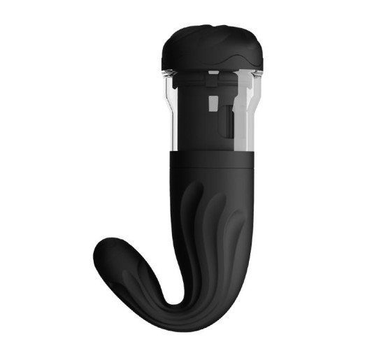 Męski masturbator z rotacją ruchem posuwistym usb