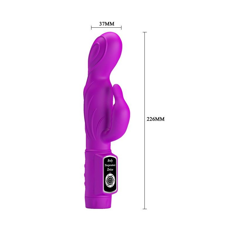 Wibrator króliczek z masażerem łechtaczki sex 22cm Wibrator króliczek z masażerem łechtaczki sex 22cm