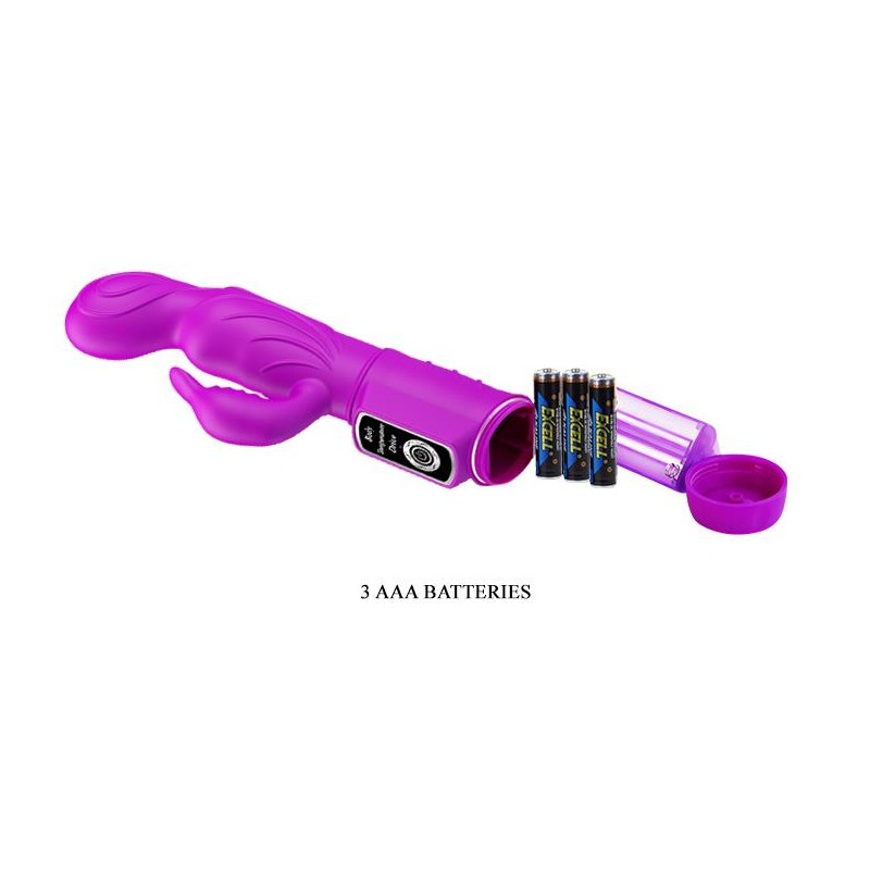 Wibrator króliczek z masażerem łechtaczki sex 22cm Wibrator króliczek z masażerem łechtaczki sex 22cm