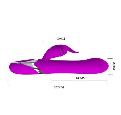Pompowany wibrator wielofunkcyjny 23cm 7trybów usb Pompowany wibrator wielofunkcyjny 23cm 7trybów usb