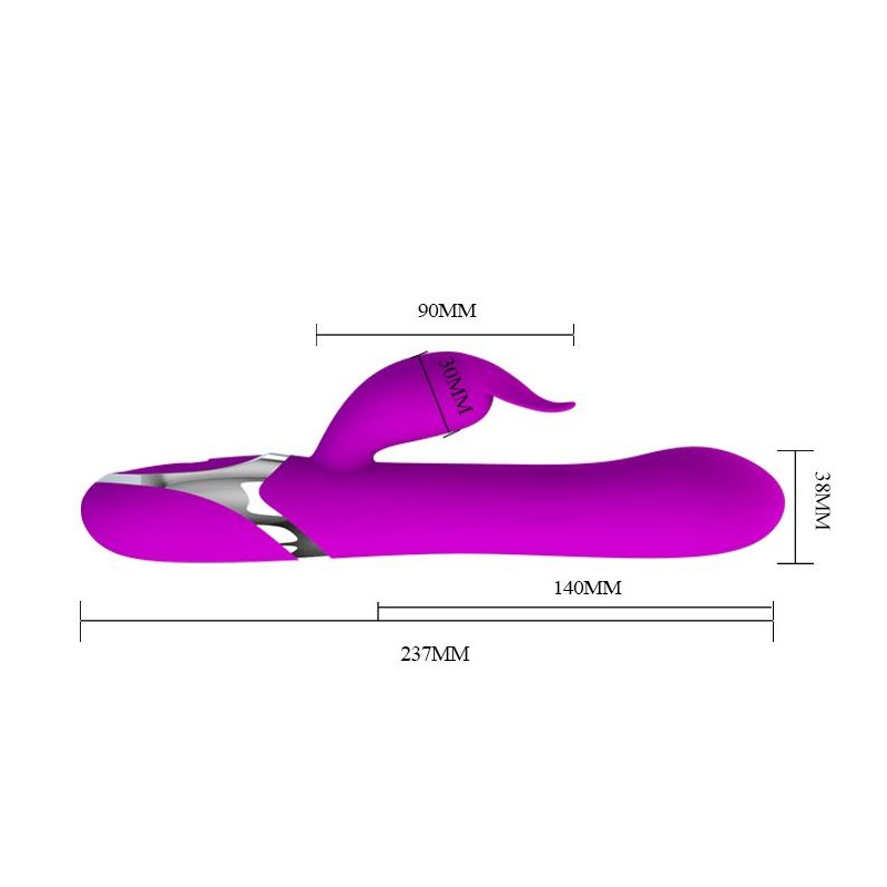 Pompowany wibrator wielofunkcyjny 23cm 7trybów usb Pompowany wibrator wielofunkcyjny 23cm 7trybów usb
