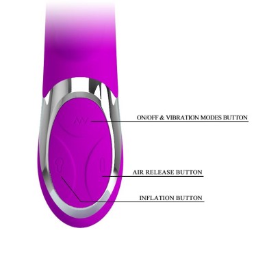 Pompowany wibrator wielofunkcyjny 23cm 7trybów usb Pompowany wibrator wielofunkcyjny 23cm 7trybów usb