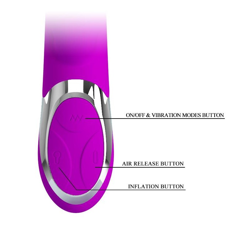 Pompowany wibrator wielofunkcyjny 23cm 7trybów usb Pompowany wibrator wielofunkcyjny 23cm 7trybów usb