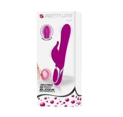 Pompowany wibrator wielofunkcyjny 23cm 7trybów usb Pompowany wibrator wielofunkcyjny 23cm 7trybów usb