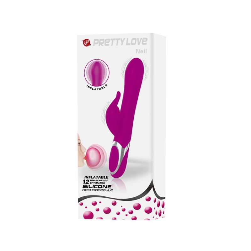 Pompowany wibrator wielofunkcyjny 23cm 7trybów usb Pompowany wibrator wielofunkcyjny 23cm 7trybów usb