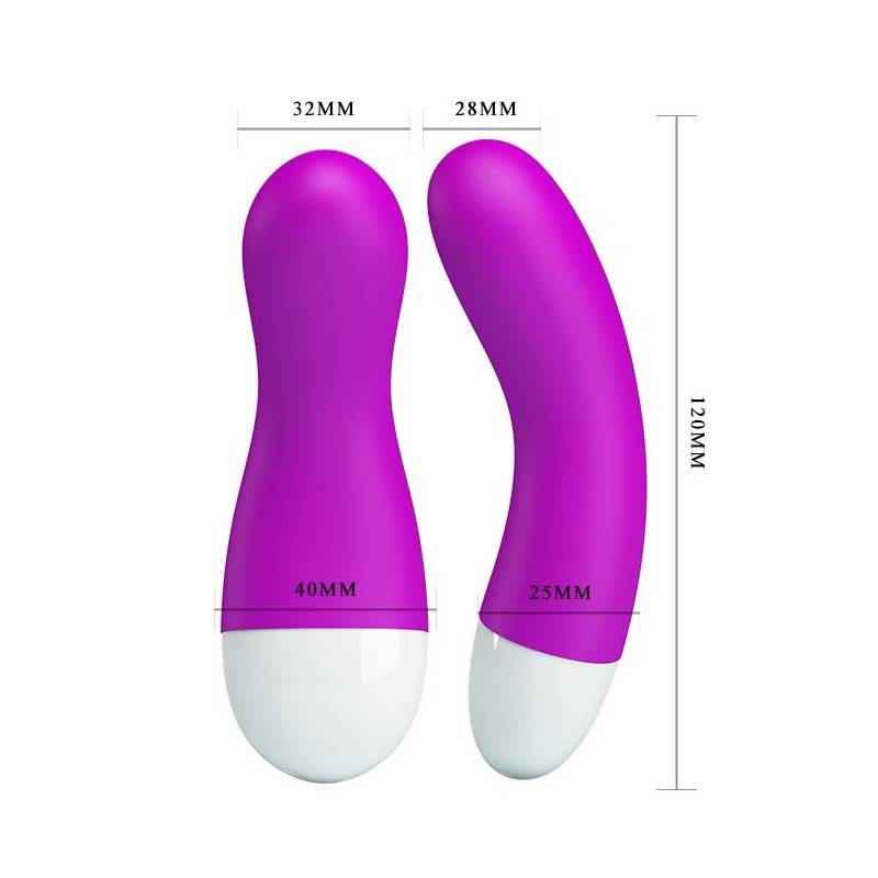 Silikonowy masażer łechtaczki mini wibrator 12cm