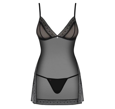 Siateczkowa koszulka komplet stringi obsessive s/m Siateczkowa koszulka komplet stringi obsessive s/m