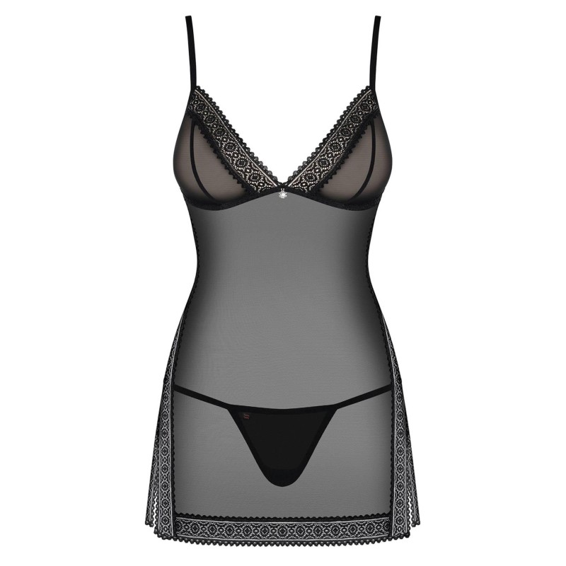 Siateczkowa koszulka komplet stringi obsessive lxl Siateczkowa koszulka komplet stringi obsessive lxl