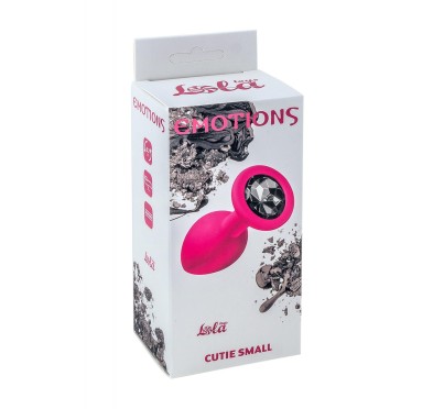 Silikonowy korek analny z kamieniem ozdobnym 7cm