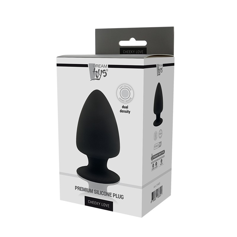 DREAM TOYS PREMIUM SILICONE PLUG L BLACK