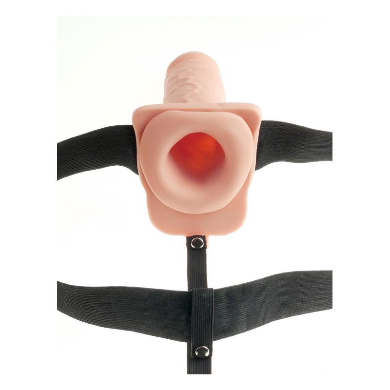 Uprząż czarna dildo przedłużenie penisa wibracje