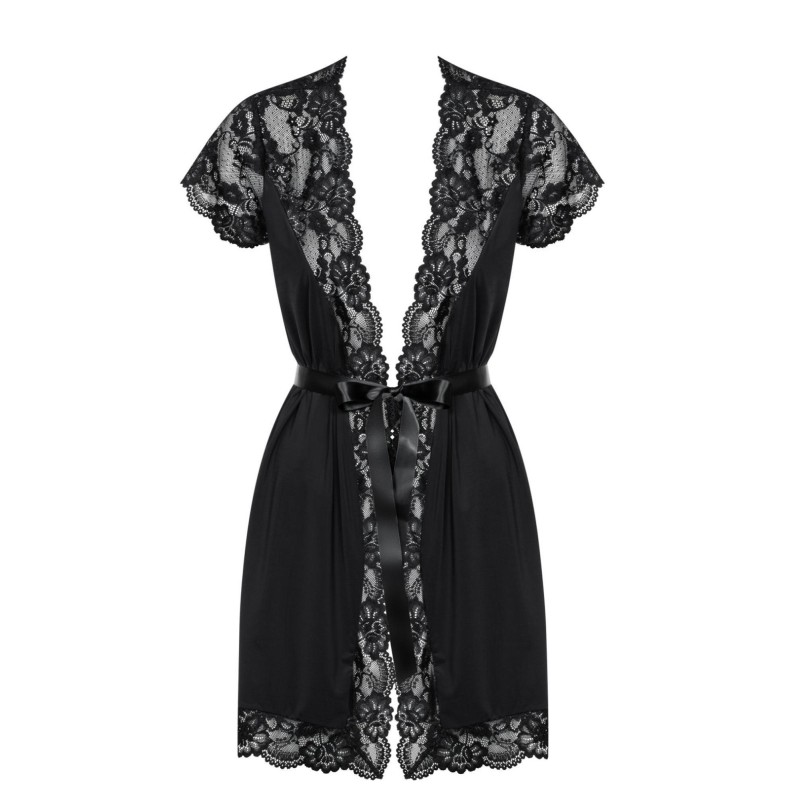 Koronkowy szlafroczek narzutka 810-pei-1 l/xl Koronkowy szlafroczek narzutka 810-pei-1 l/xl