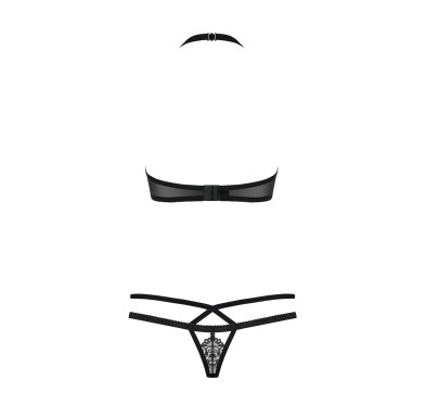 Koronkowy komplet stanik stringi obsessive s/m Koronkowy komplet stanik stringi obsessive s/m