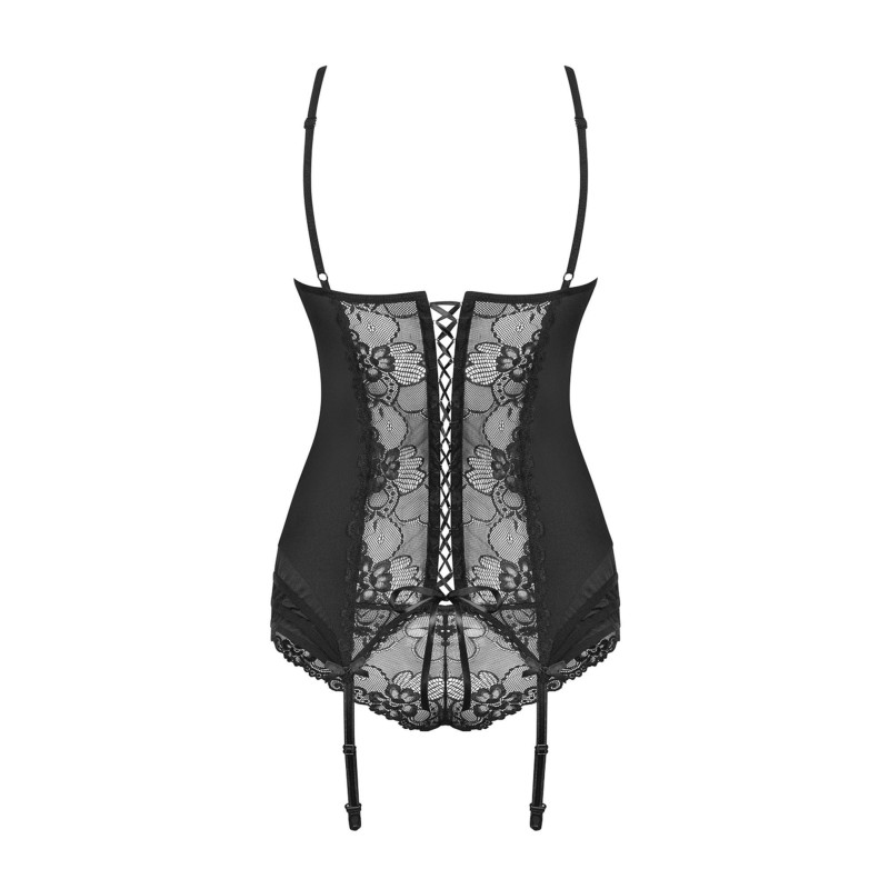Gorset stringi koronka sex komplet obsessive s/m Gorset stringi koronka sex komplet obsessive s/m