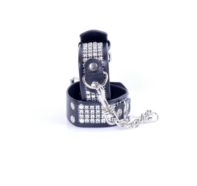 Kajdanki skórzane metalowe ćwieki bondage bdsm sex Kajdanki skórzane metalowe ćwieki bondage bdsm sex
