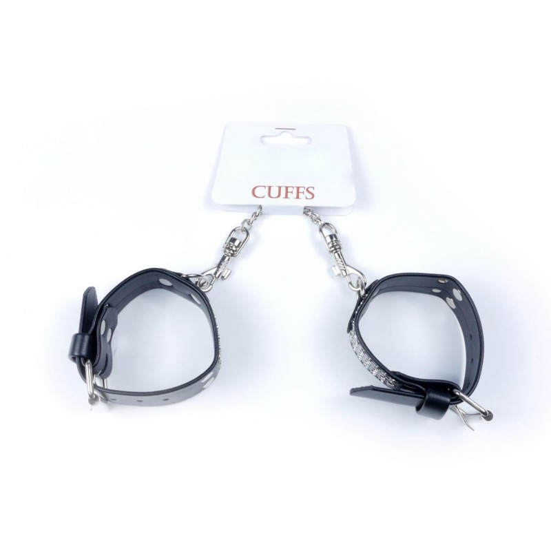 Kajdanki skórzane metalowe ćwieki bondage bdsm sex Kajdanki skórzane metalowe ćwieki bondage bdsm sex