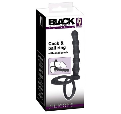 Podwójny pierścień penis jądra sex koraliki analne