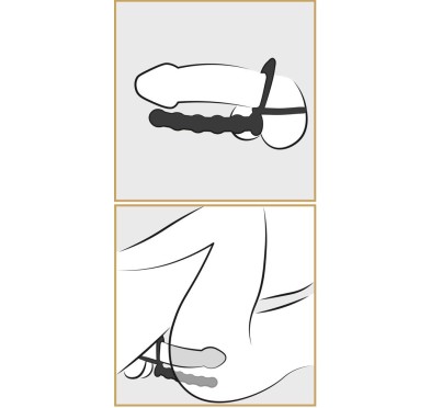 Podwójny pierścień penis jądra sex koraliki analne