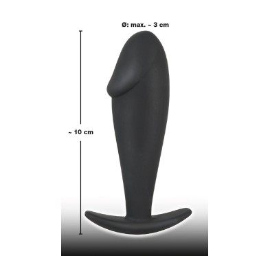 Silikonowy korek analny mały penis plug sex 10cm