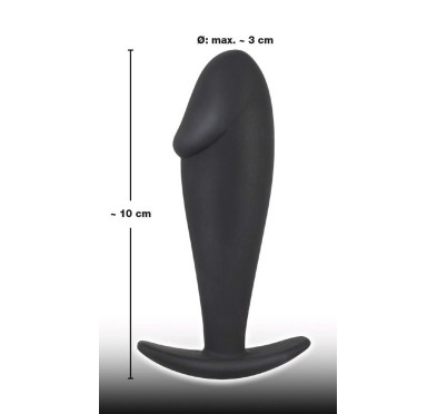Silikonowy korek analny mały penis plug sex 10cm