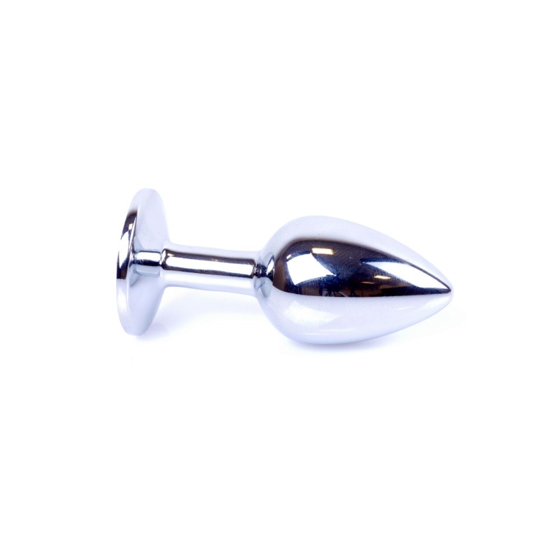 Metalowy korek analny stalowy plug kryształ 7cm Metalowy korek analny stalowy plug kryształ 7cm