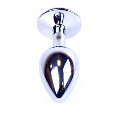 Metalowy korek analny stalowy plug kryształ 7cm Metalowy korek analny stalowy plug kryształ 7cm