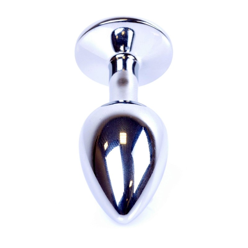 Metalowy korek analny stalowy plug kryształ 7cm Metalowy korek analny stalowy plug kryształ 7cm