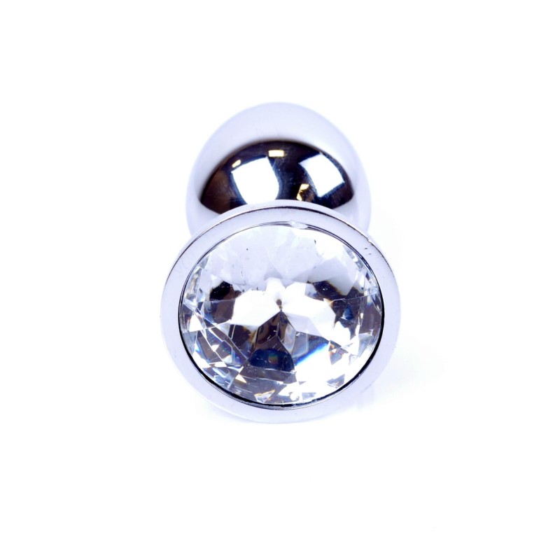 Metalowy korek analny stalowy plug kryształ 7cm Metalowy korek analny stalowy plug kryształ 7cm