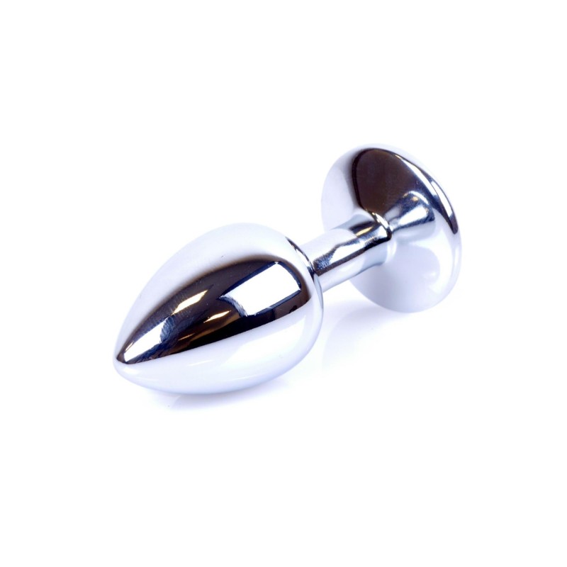 Metalowy korek analny stalowy plug kryształ 7cm Metalowy korek analny stalowy plug kryształ 7cm