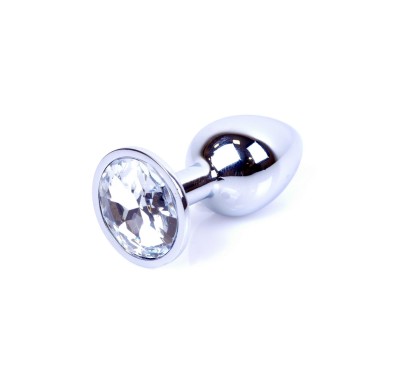 Metalowy korek analny stalowy plug kryształ 7cm Metalowy korek analny stalowy plug kryształ 7cm