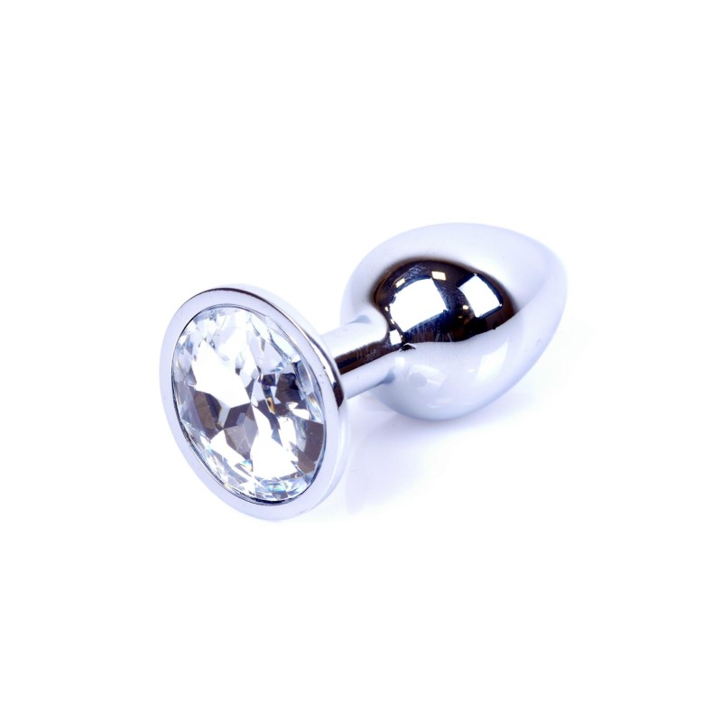 Metalowy korek analny stalowy plug kryształ 7cm Metalowy korek analny stalowy plug kryształ 7cm