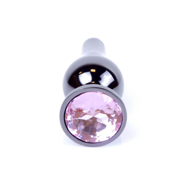 Długi stalowy korek plug analny z kryształem 2,7cm Długi stalowy korek plug analny z kryształem 2,7cm