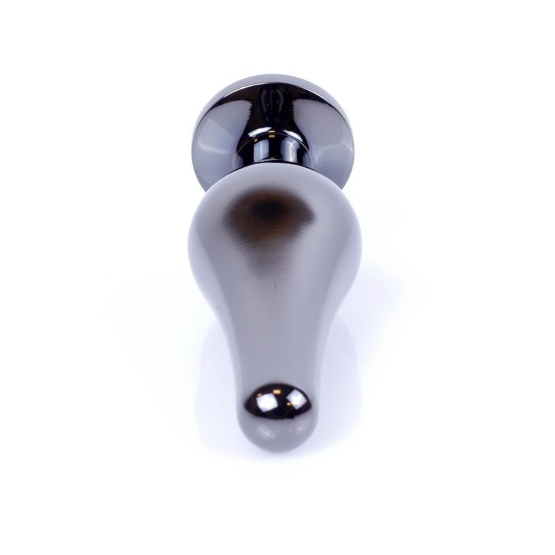 Długi stalowy korek plug analny z kryształem 2,7cm Długi stalowy korek plug analny z kryształem 2,7cm