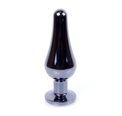 Długi stalowy korek plug analny z kryształem 2,7cm Długi stalowy korek plug analny z kryształem 2,7cm