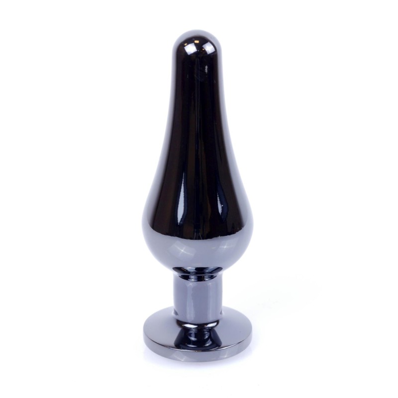Długi stalowy korek plug analny z kryształem 2,7cm Długi stalowy korek plug analny z kryształem 2,7cm