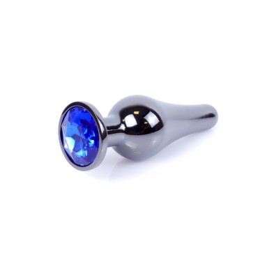 Długi stalowy korek plug analny z kryształem 2,7cm Długi stalowy korek plug analny z kryształem 2,7cm