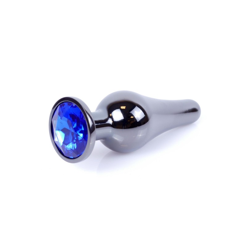 Długi stalowy korek plug analny z kryształem 2,7cm Długi stalowy korek plug analny z kryształem 2,7cm