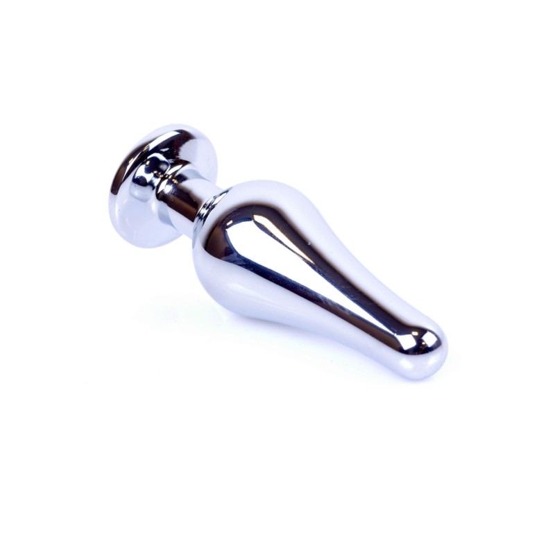 Stalowy korek analny plug do anusa kryształek 9cm Stalowy korek analny plug do anusa kryształek 9cm