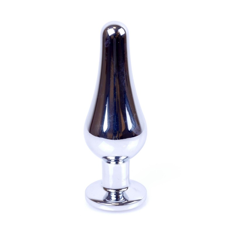 Stalowy korek analny plug do anusa kryształek 9cm Stalowy korek analny plug do anusa kryształek 9cm