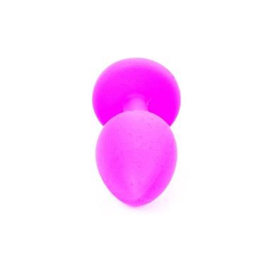 Korek analny z kamieniem plug ozdobny silikon 7cm